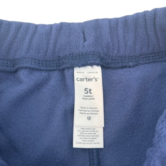 NWT Carter’s Toddler Boys Microfleece Basic Straight Leg Pull On Pants Size 5T - Picture 5 of 8